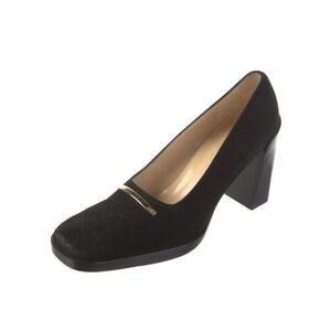 Vintage Gucci Black Suede Pumps